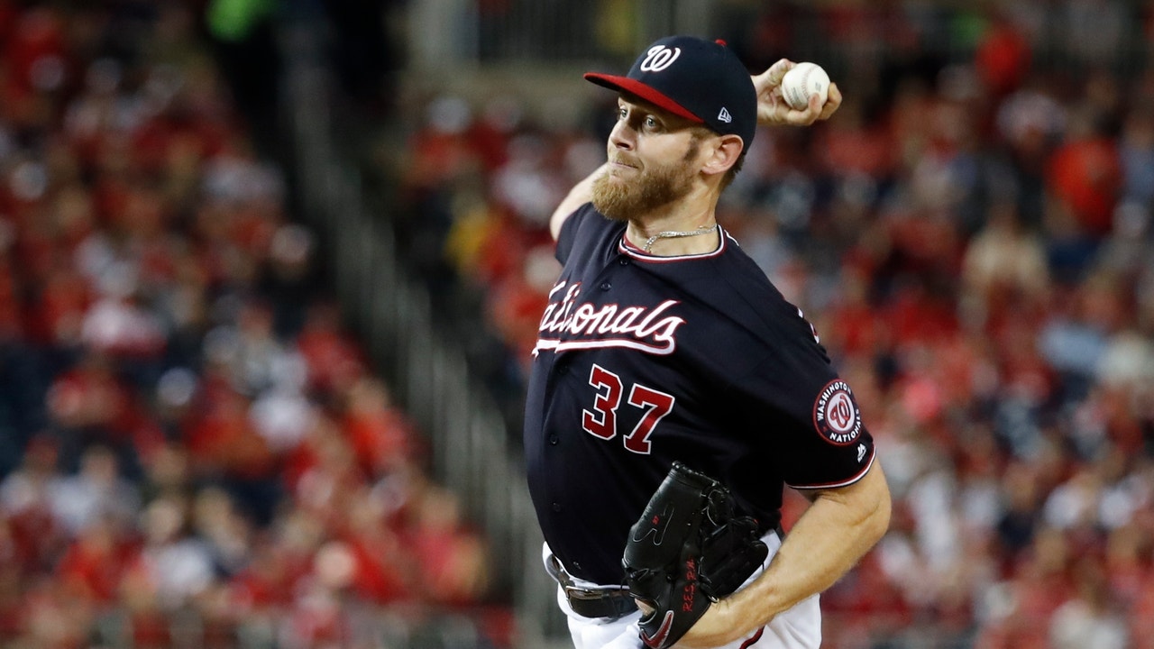 Strasburg Ks 12, Nats top Cards 8-1; 1 win from World Series